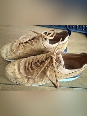 TOD'S Women’s Suede Tan Sneakers - Size 40 (US 10)